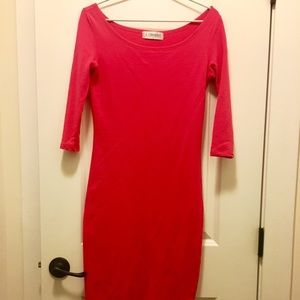 Pink bodycon dress. Small. NWOT